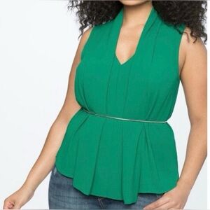 Eloquii Vibrant Green Top